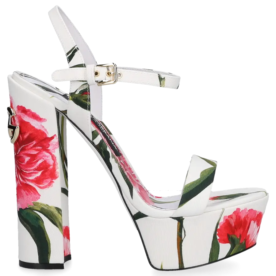 Dolce & Gabbana - Sandalen AL223 Textil - weiß