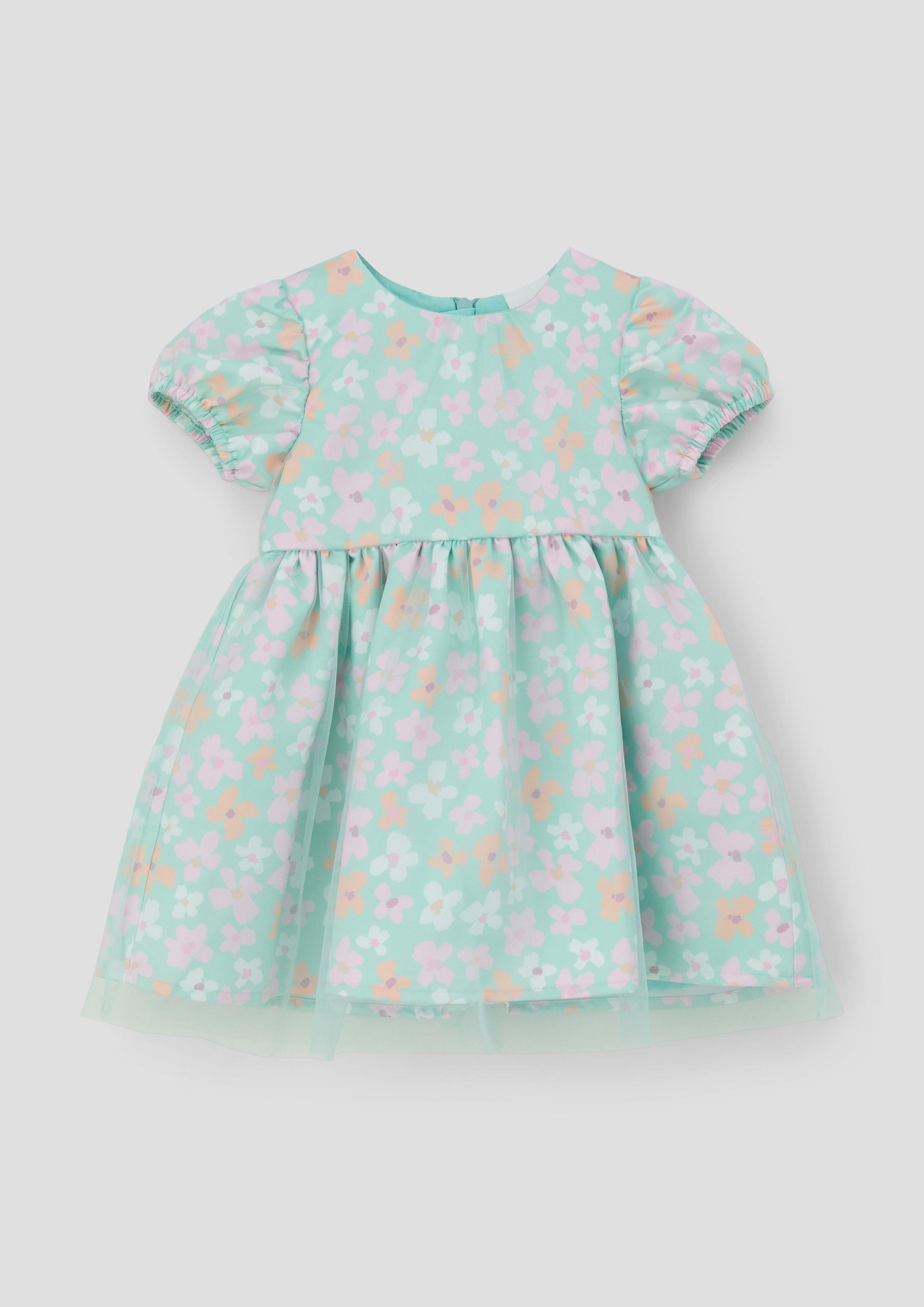 Rüschenkleid mit All-over-Print  2140179-60A6