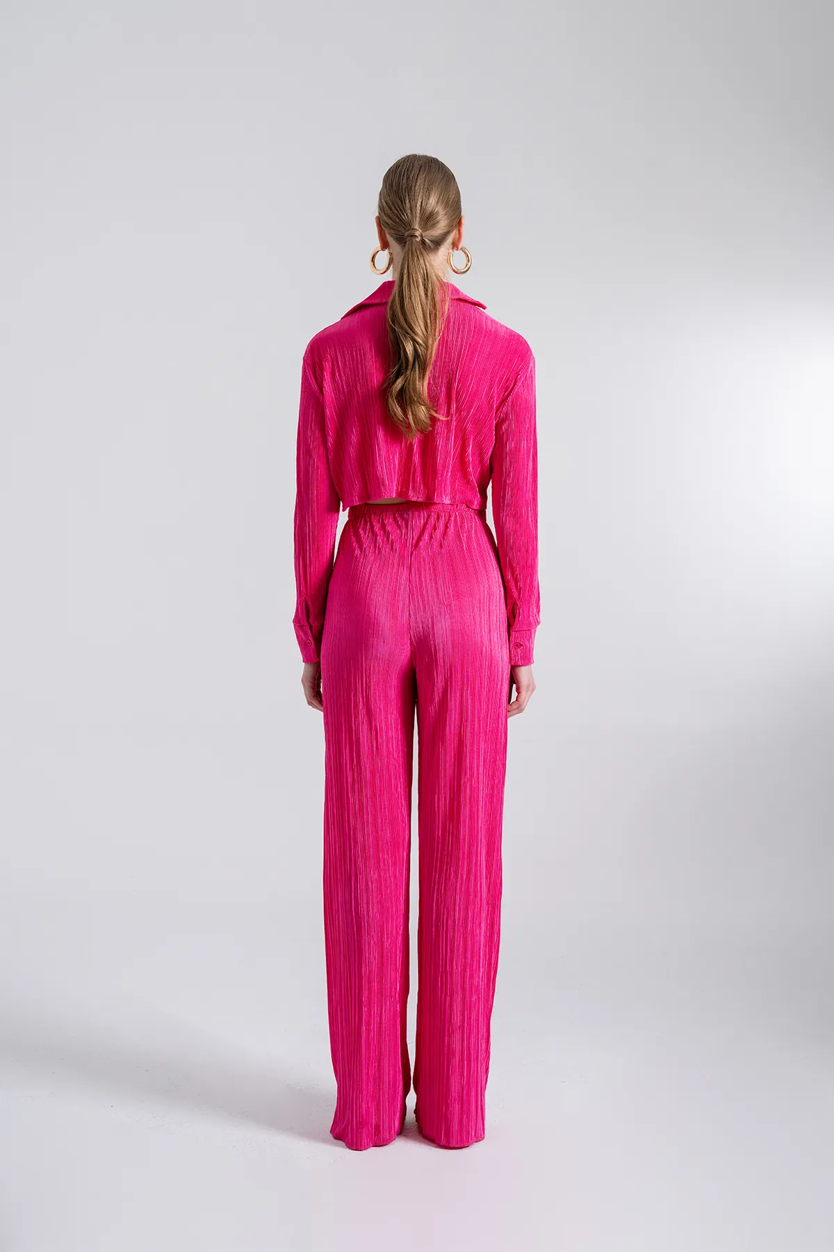 HOLLY LOLLY  Elastische Taille, flexible, bequeme Hose, Rosa