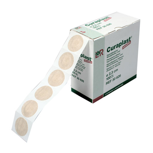 CURAPLAST Strips sensitiv rund 23 mm  100 St  Pflaster