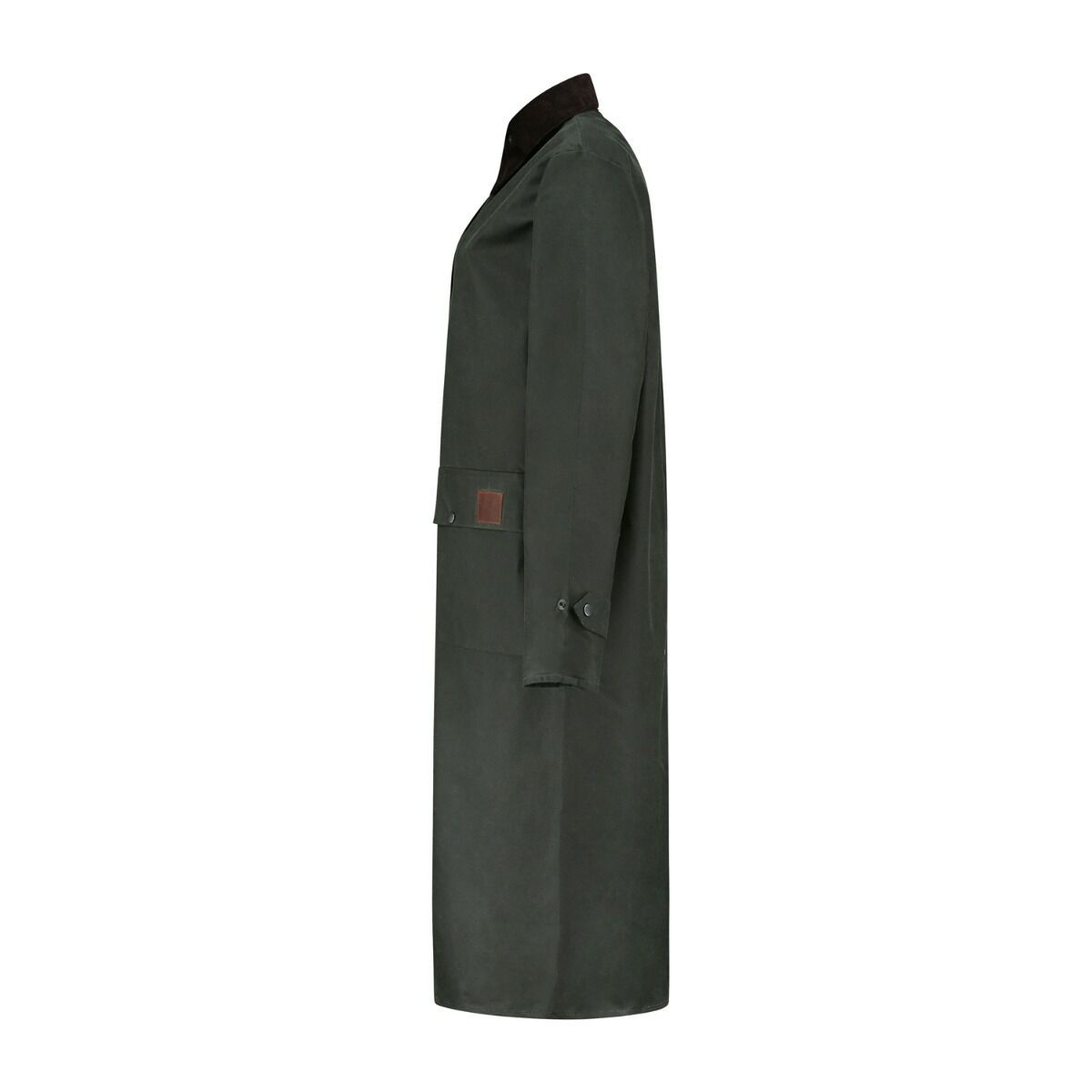 MGO Abby Olive Damen lange Wachsjacke