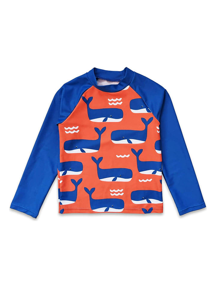 Toby Tiger Badeshirt in Blau/ Rot günstig kaufen