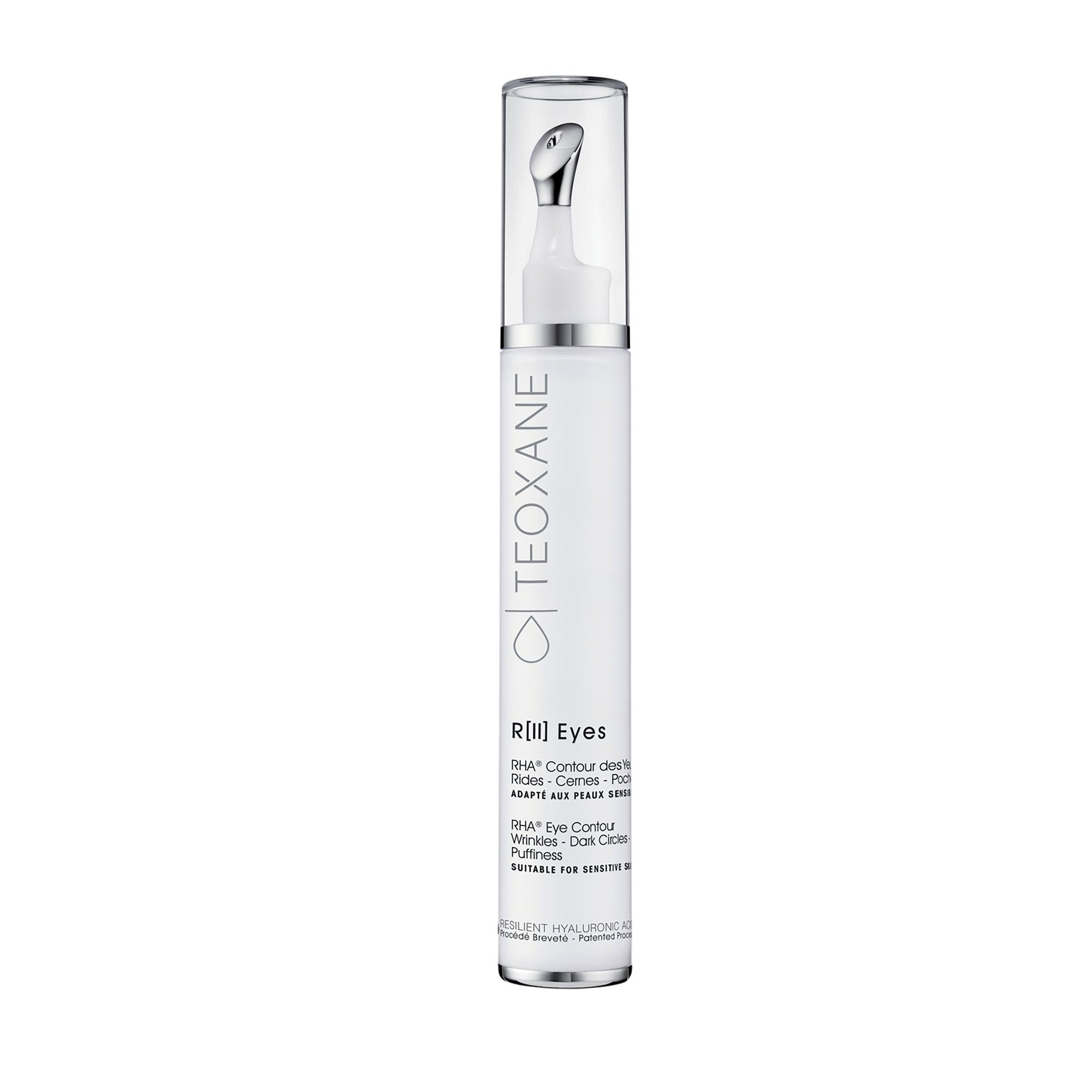 Teoxane Augen-Roll-on TEOXANE R[II] Eyes, Augenserum zum aufhellen der Augenkontur, Zur äußerlichen Anwendung. Direkten Kontakt mit den Augen vermeiden.