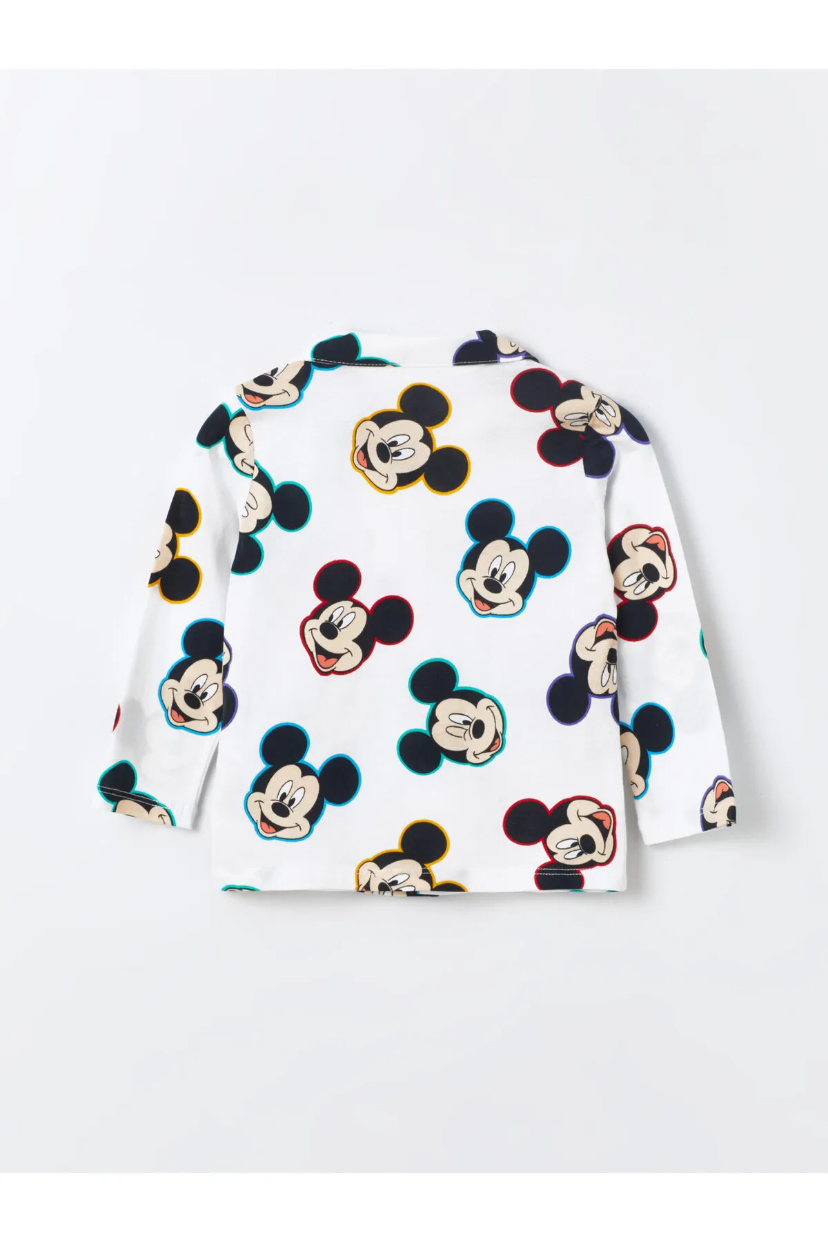 LC Waikiki  Pyjama-Set für Jungen mit langärmeligem Hemdkragen und Mickey-Mouse-Aufdruck