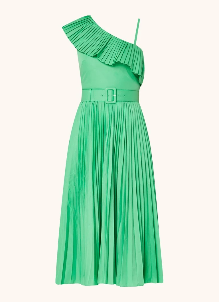 LKBennett Josephine midi dress with pleats and belt