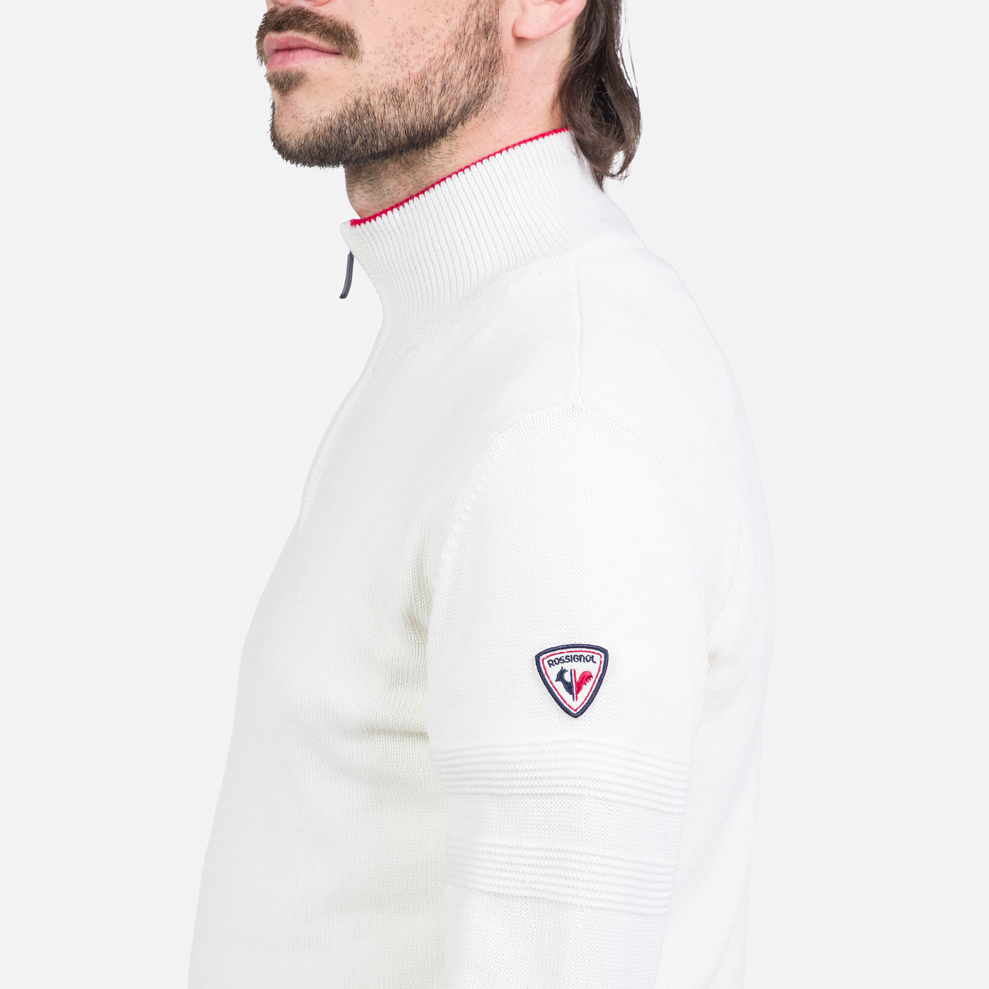 Pull en maille à demi-zip homme