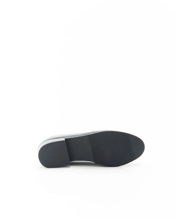 Mocassins avec chaînette coloris argenté