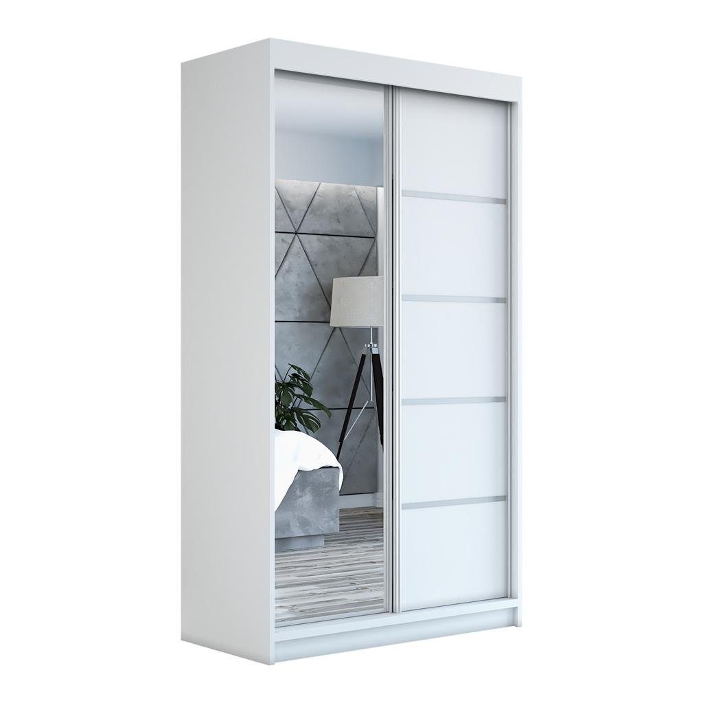 A&J MöbelLand GmbH Schwebetürenschrank GAP 120 cm mit Spiegel