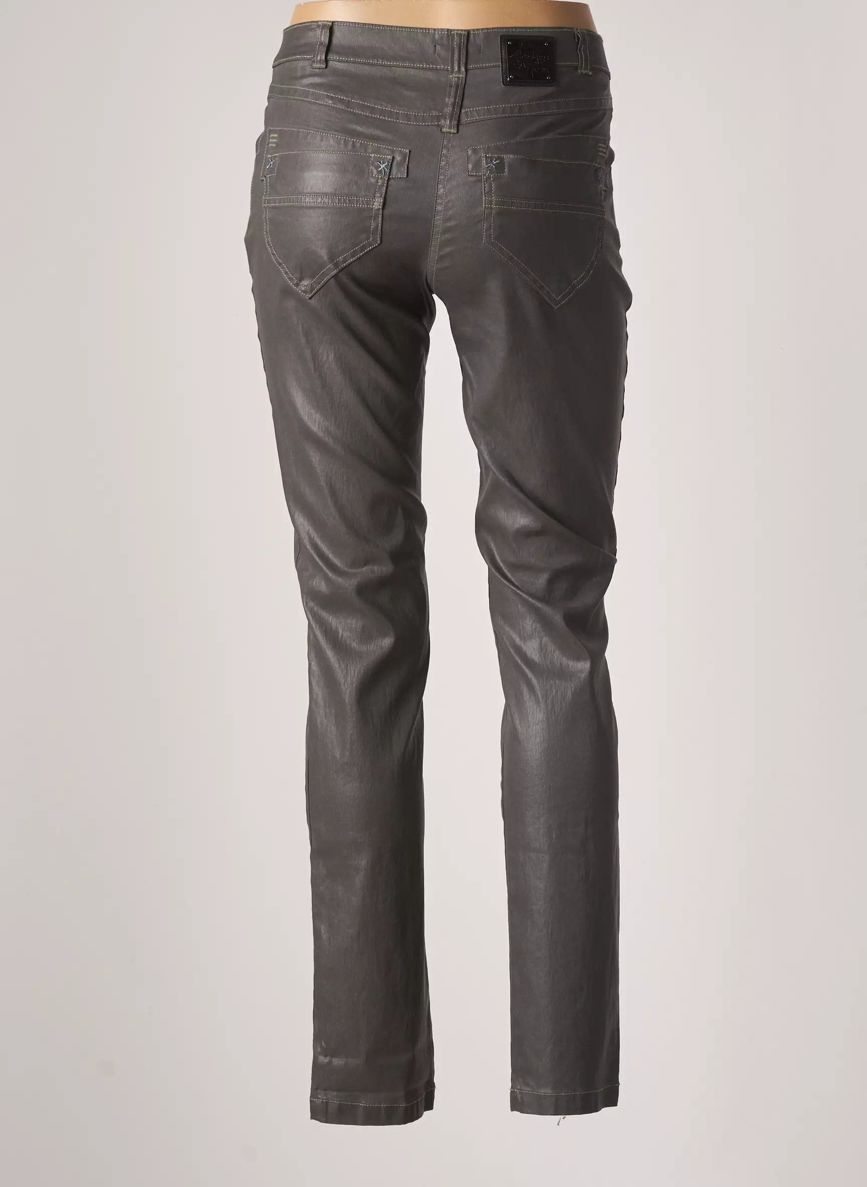 Aventures Des Toiles Pantalons Slim Femme couleur gris