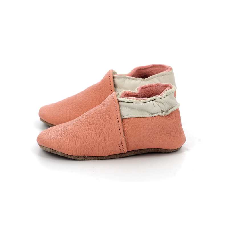 Chaussons cuir tannage vegetal Coddle Baby