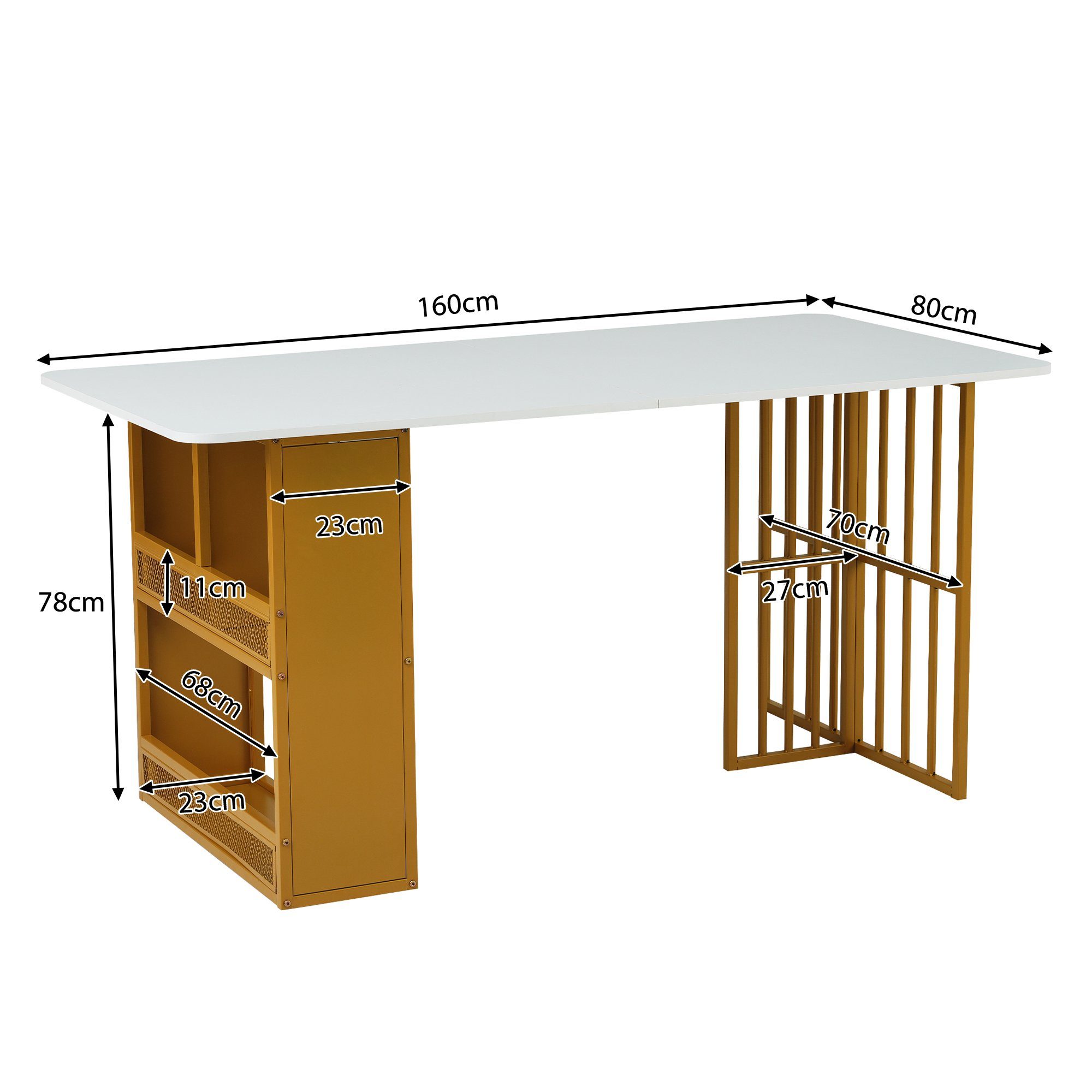 REDOM Essgruppe Esstisch mit 6 Esszimmerstuhl Set Küchetisch Barstuhl Sitzgruppe, (7-tlg)