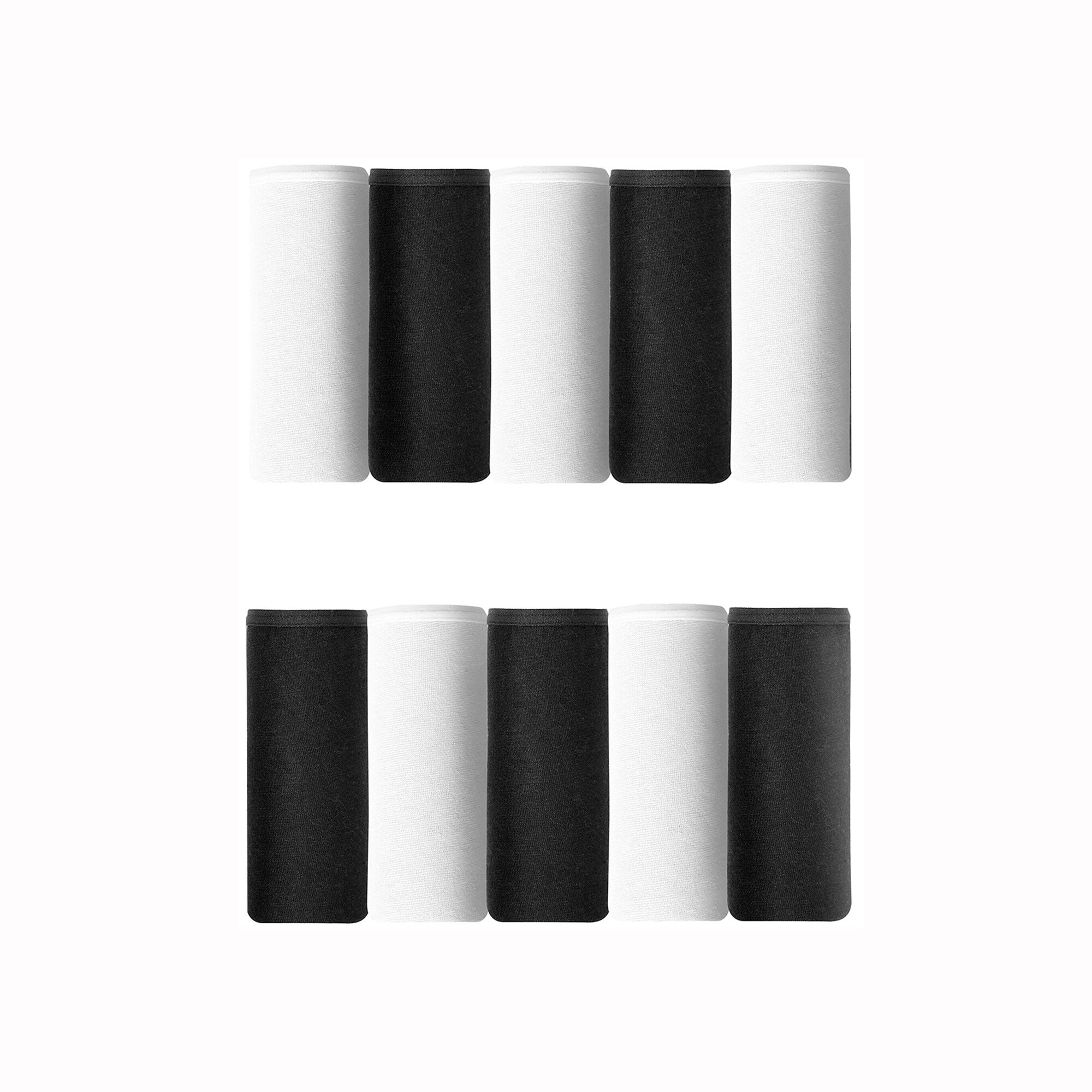 Culotte forme taï en coton extensible uni – lot de 10
