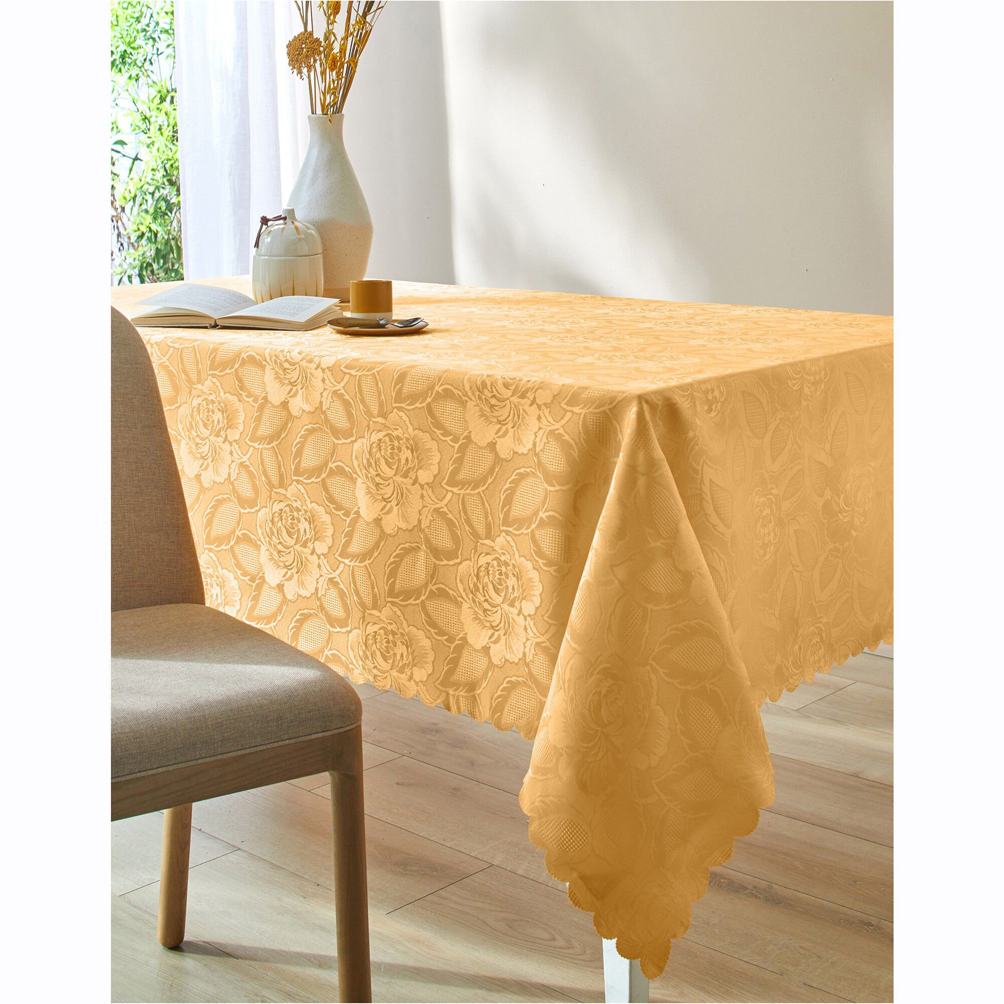 Nappe jacquard damassé