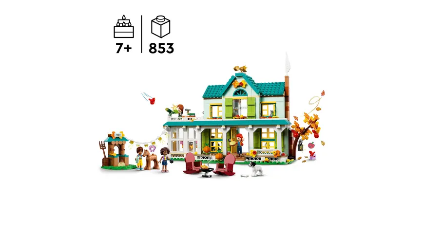 LEGO Friends 41730 Autumns Haus Puppenhaus mit Zubehör und Mini-Puppen