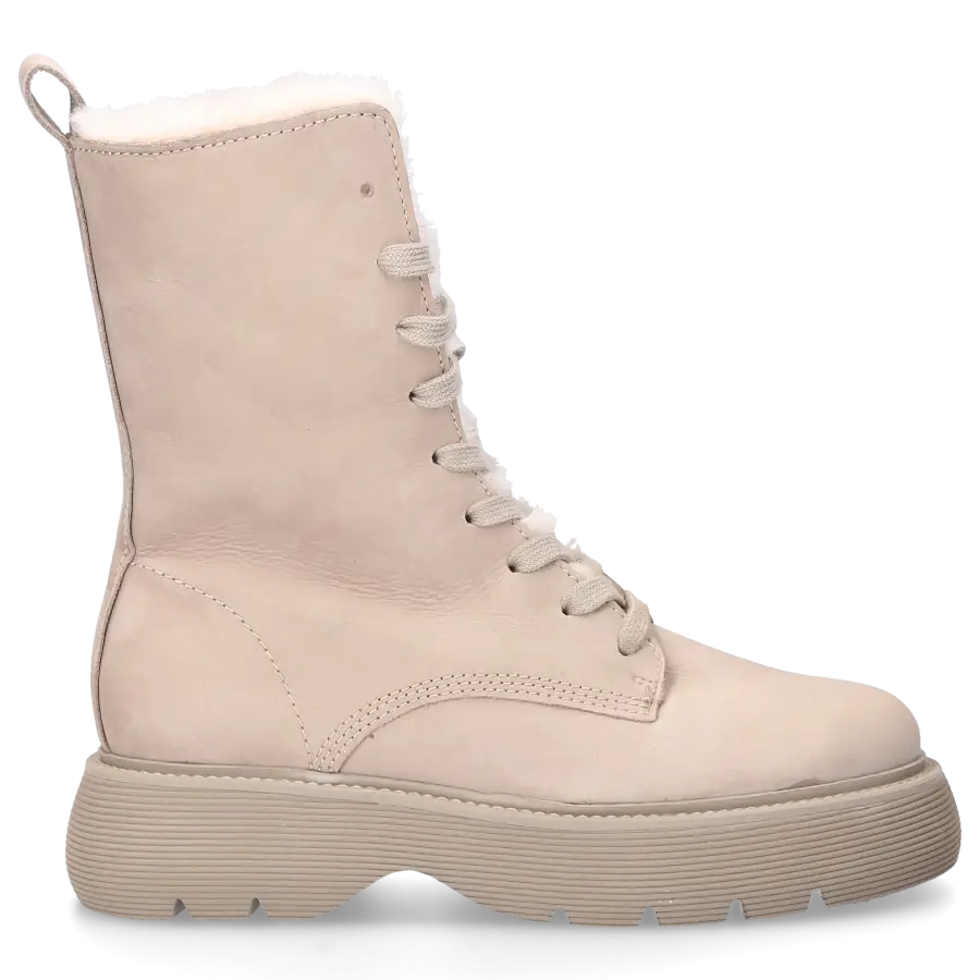 305 SOBE - Stiefeletten WEST gefüttert - beige
