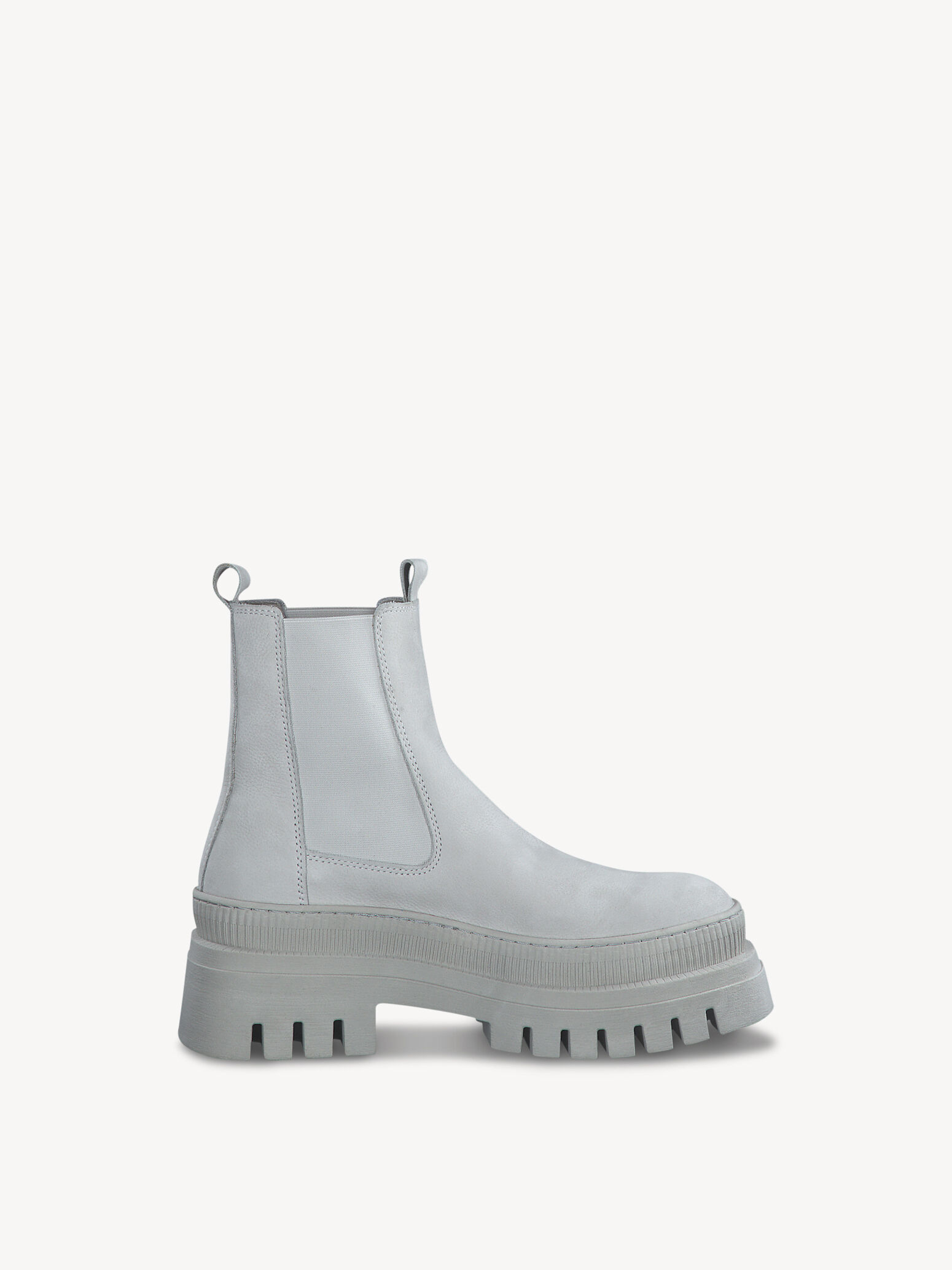 Bottine Chelsea en cuir - gris
