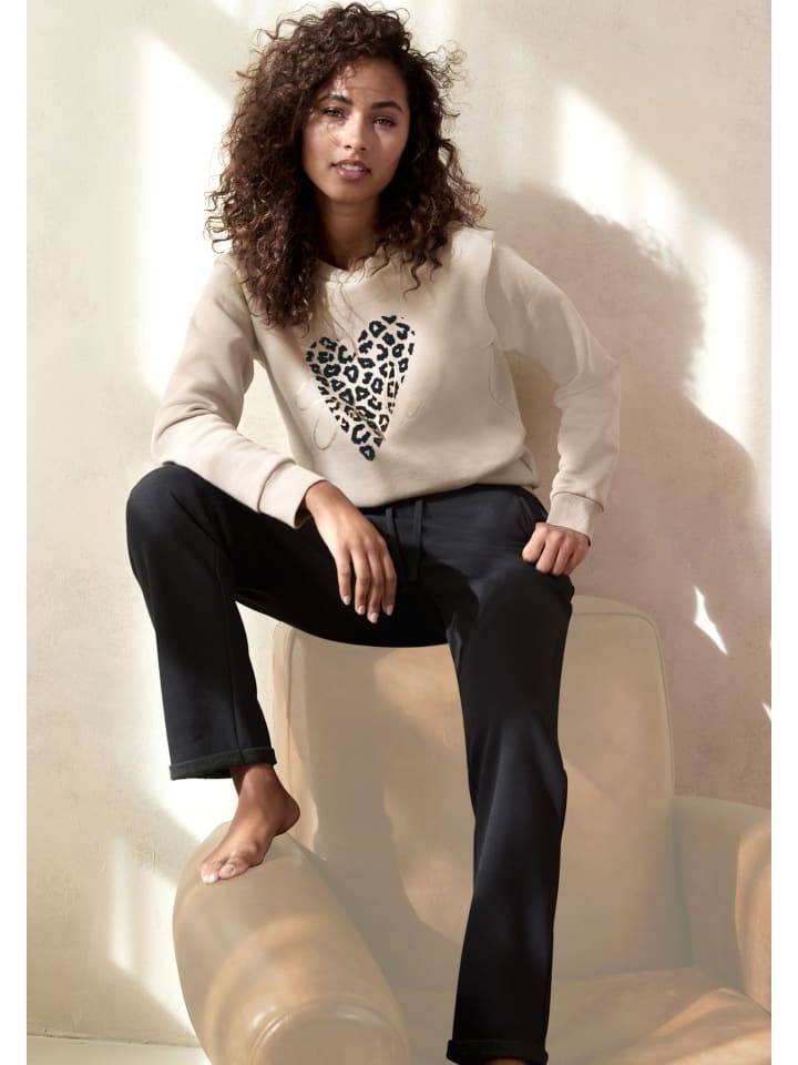 LASCANA Sweatshirt in sand günstig kaufen