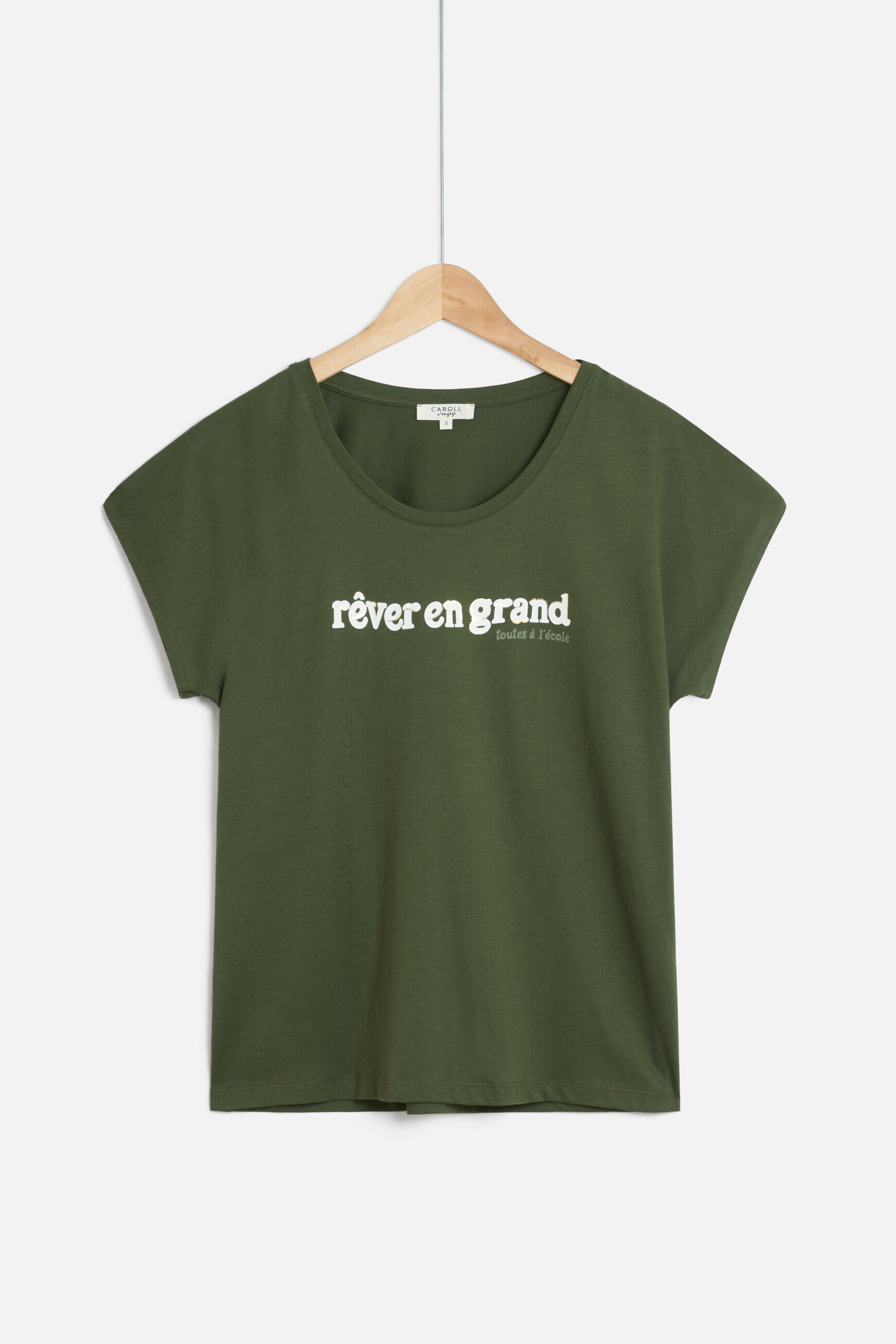 tshirt tolivia vert kaki femme