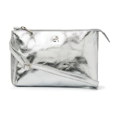 dR Amsterdam Schoudertas Metallics Argento