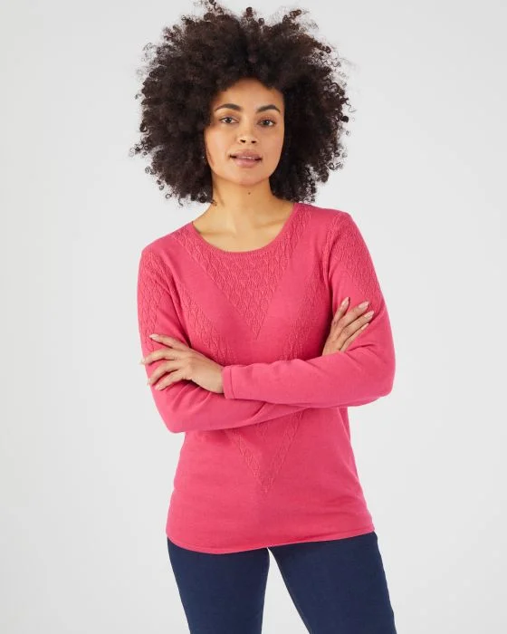 Pull maille fantaisie chaud Thermolactyl