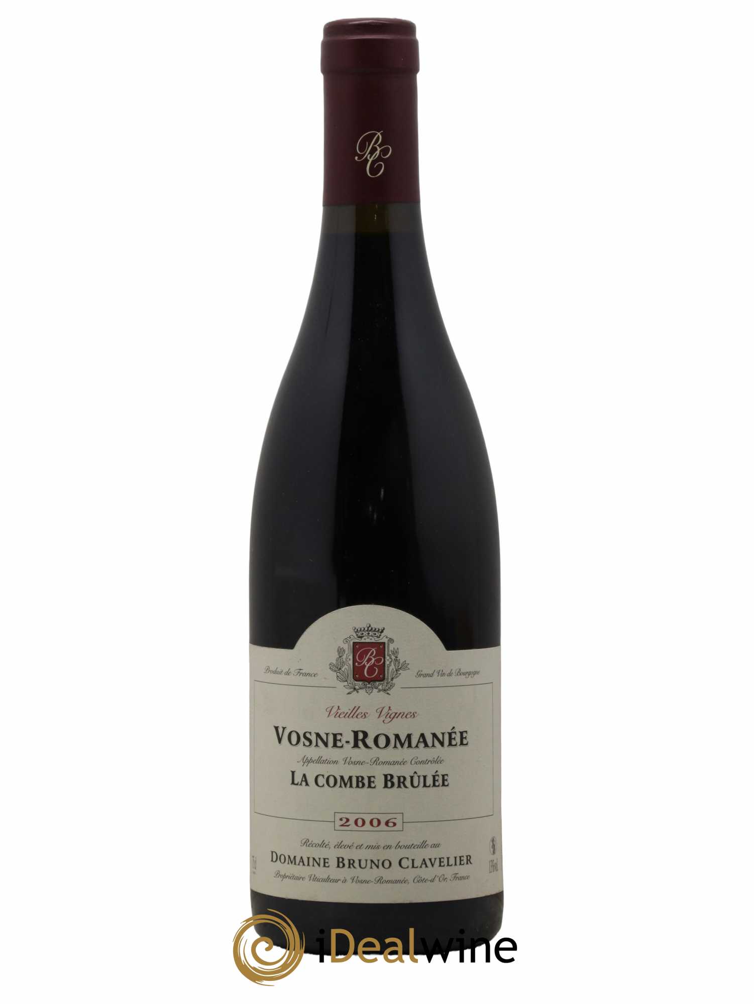 Vosne-Romanée Vieilles vignes La Combe Brûlée Bruno Clavelier  2006 - Lot de 1 Bouteille