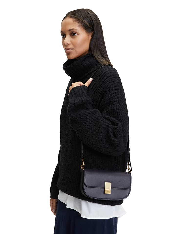 LIEBESKIND BERLIN Leder-Umhängetasche in Dunkelblau - (B)22 x (H)12,5 x (T)4 cm günstig kaufen onesize