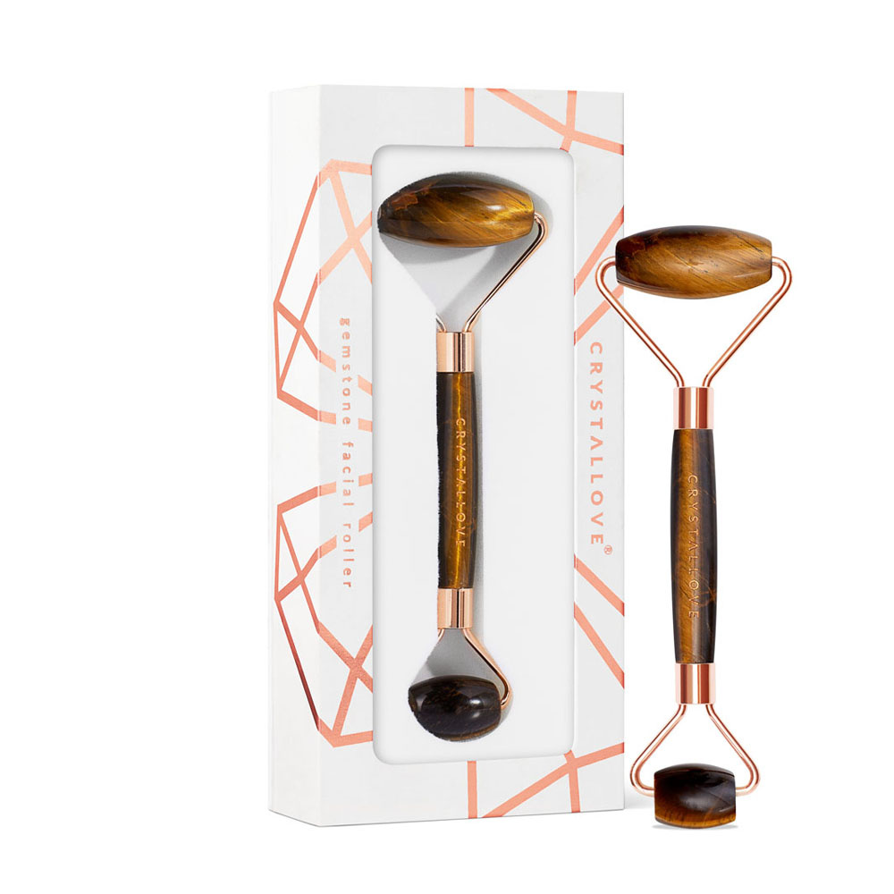 crystallove CRYSTALLOVE Tiger eye roller Roller pour massage du visage