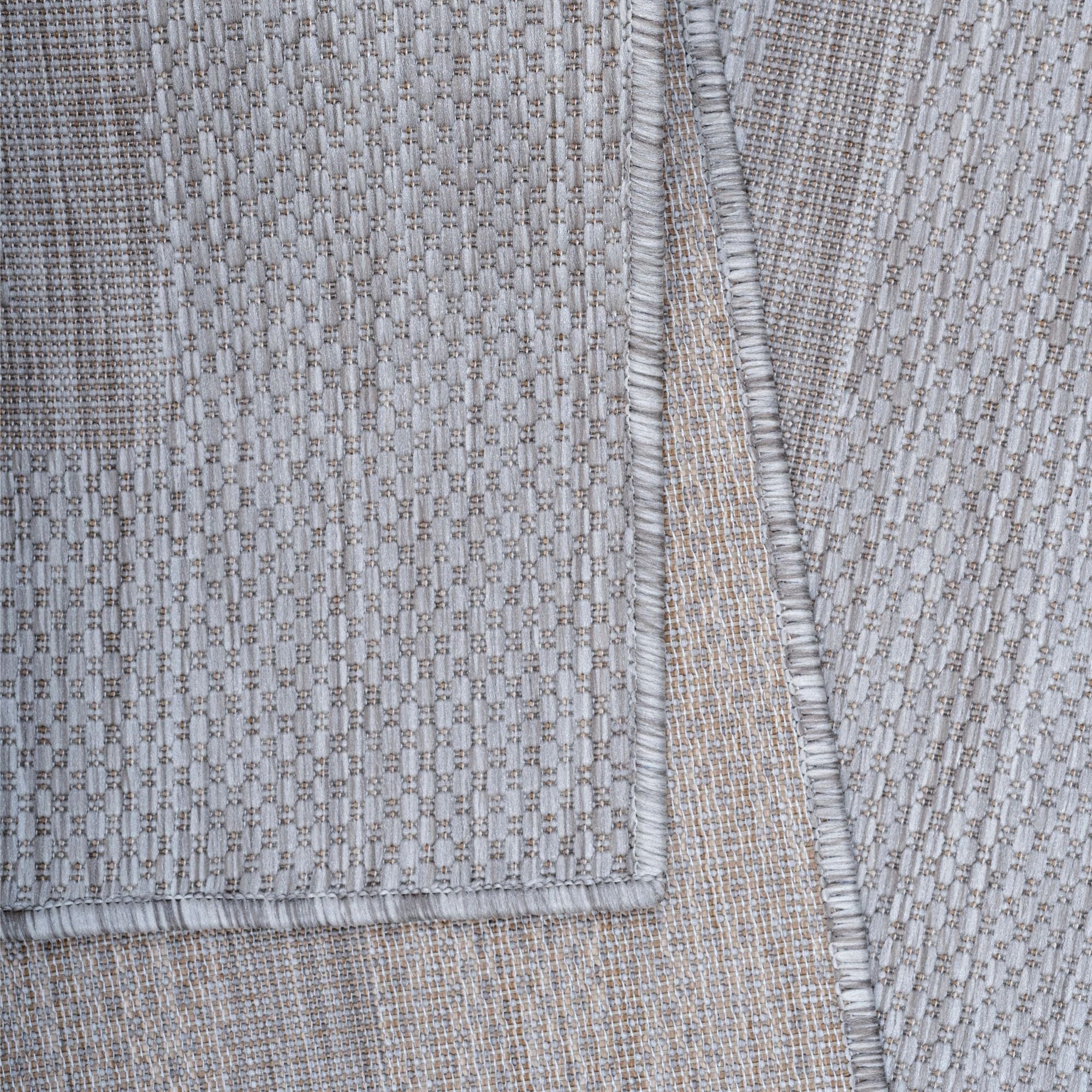 Outdoorteppich Unicolor - Einfarbig, Carpetsale24, Läufer, Höhe: 5 mm, Teppich Wetterfest Balkon Küchenteppich Flachgewebe Sisaloptik