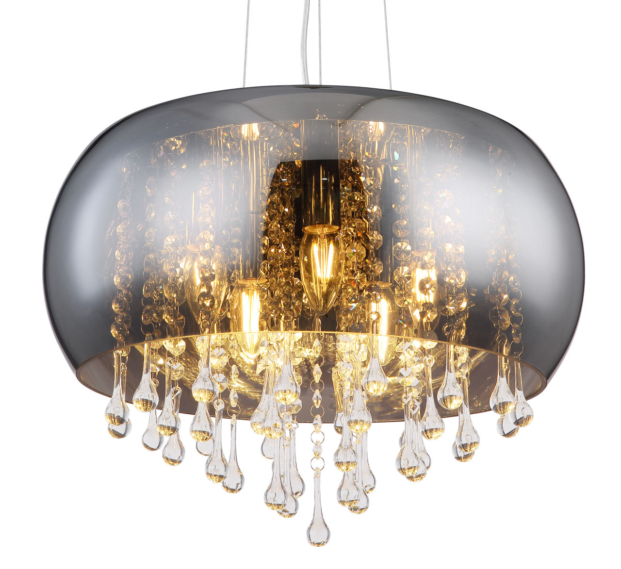 Globo Lighting - KALLA - Hängeleuchte Metall verchromt, 5x E14