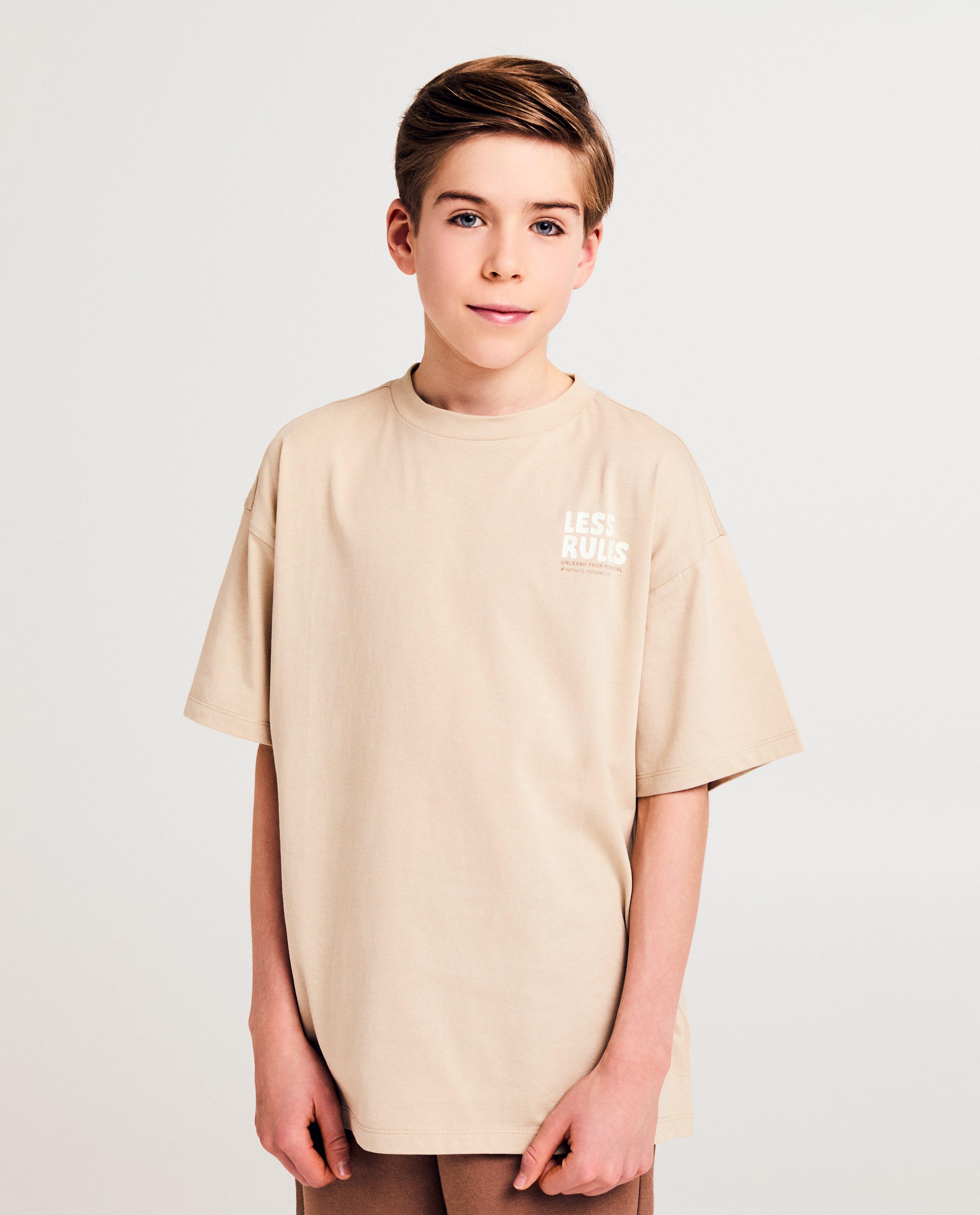 Tricou Besties cu imprimeu pe spate maro deschis