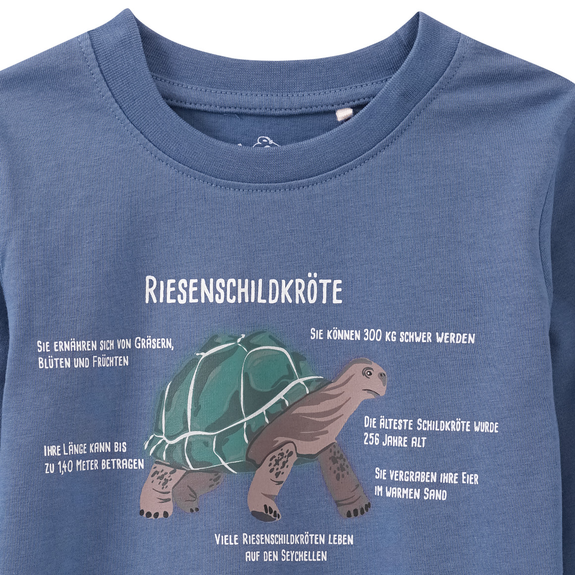 Kinder Langarmshirt mit Schildkröten-Print