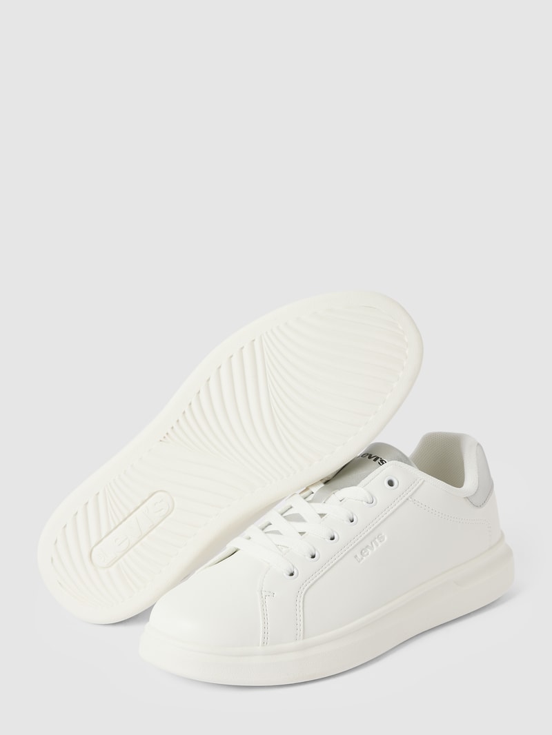 Sneaker mit Label-Detail Modell 'ELLIS' in weiß