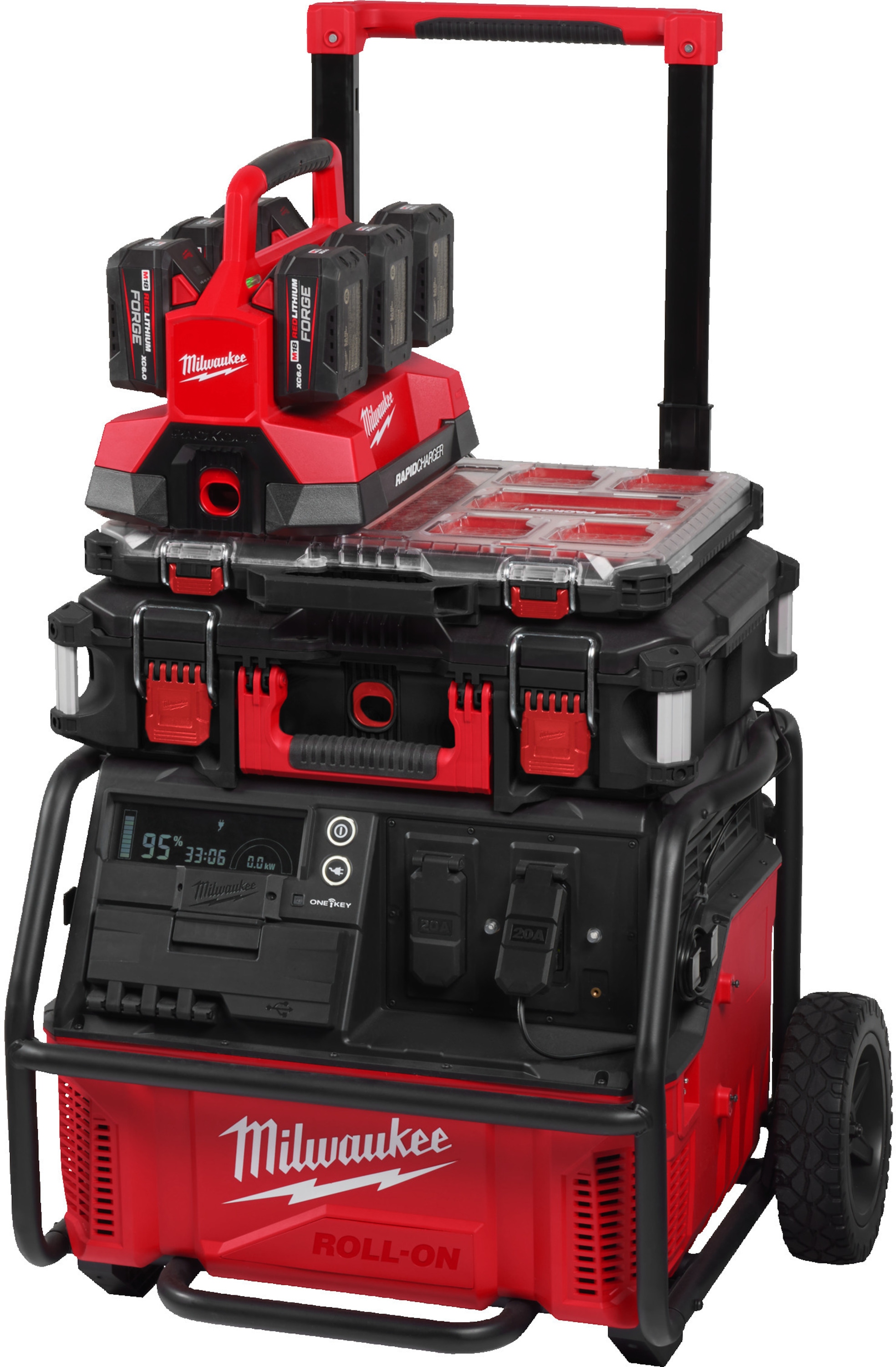Milwaukee Tilbehør 4933492133 ROLL-ON 7200/3600 W 2,5 kWh Strømforsyningsgenerator
