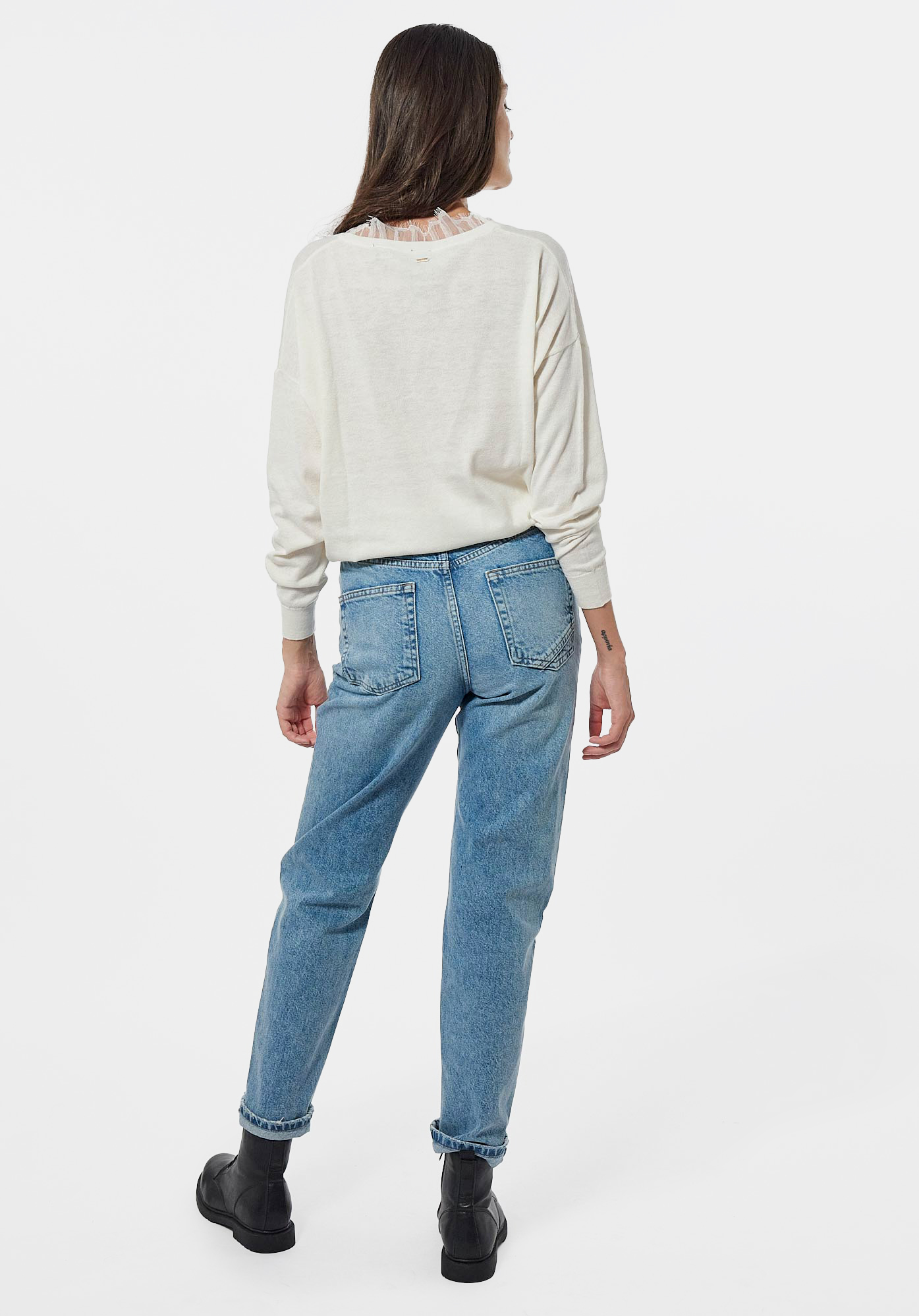 FAME   Pull blanc Femme