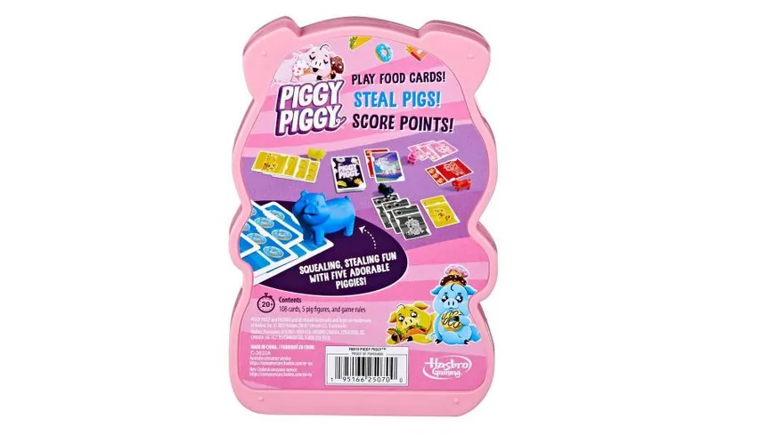 Hasbro Gaming - Piggy Piggy Kartenspiel für Familien