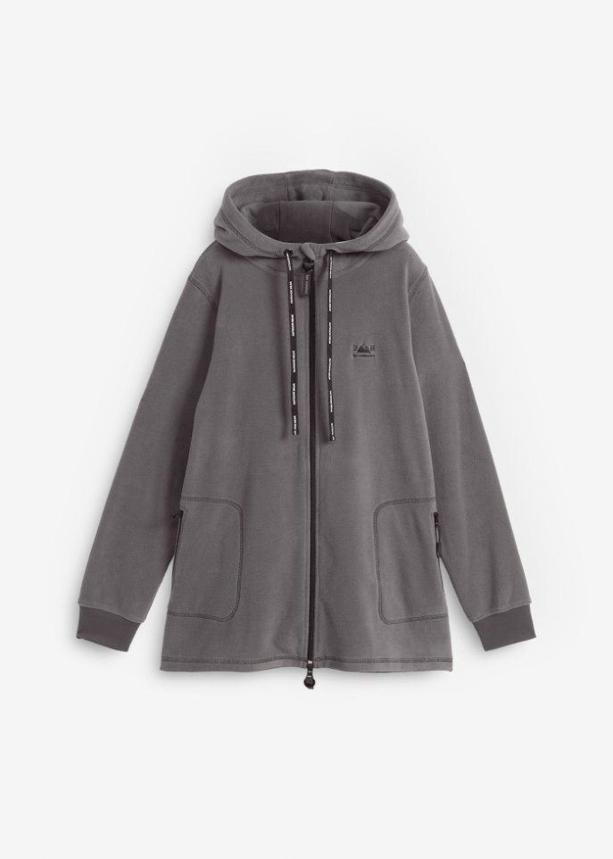 Fleecejacke, extralang