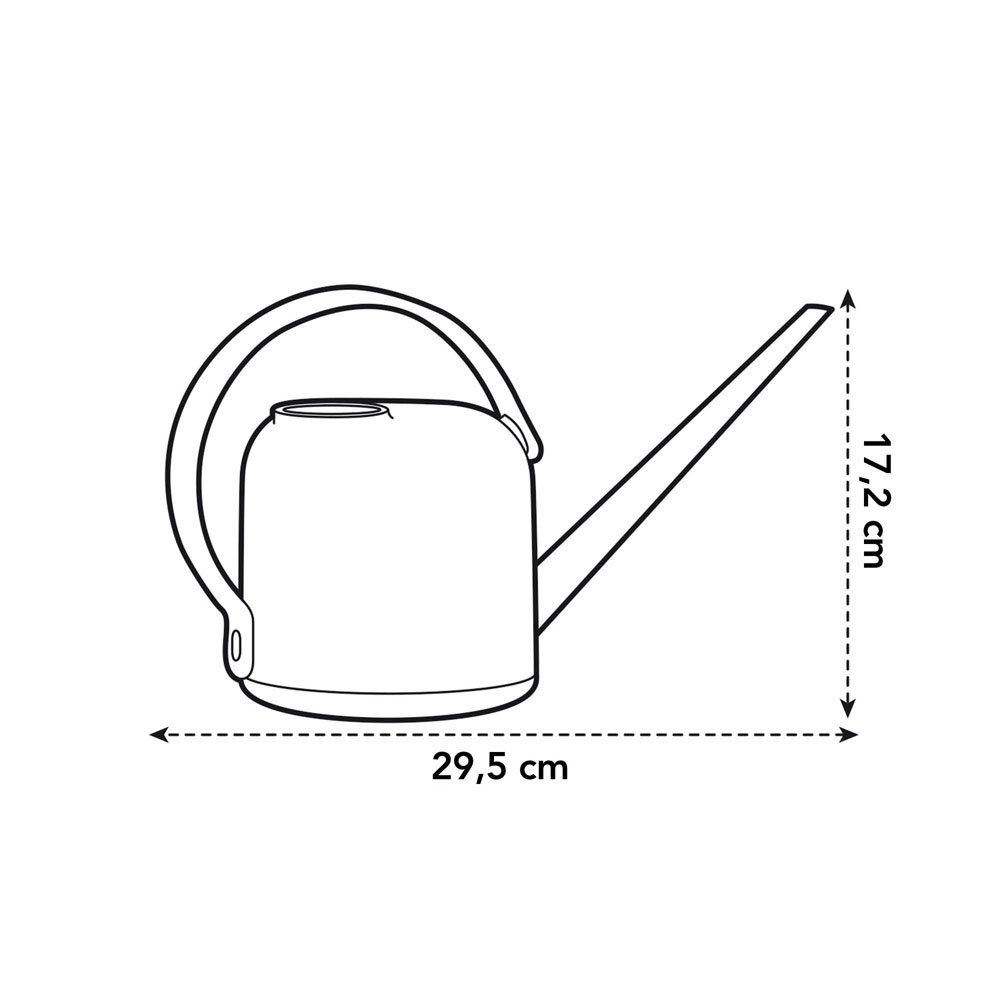 Elho Gießkanne B.for soft 1.7 Liter - 100 % aus recyceltem Kunststoff - Weiß