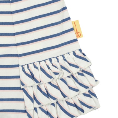 Set Kleid + T-Shirt langarm, weiß für Mädchen