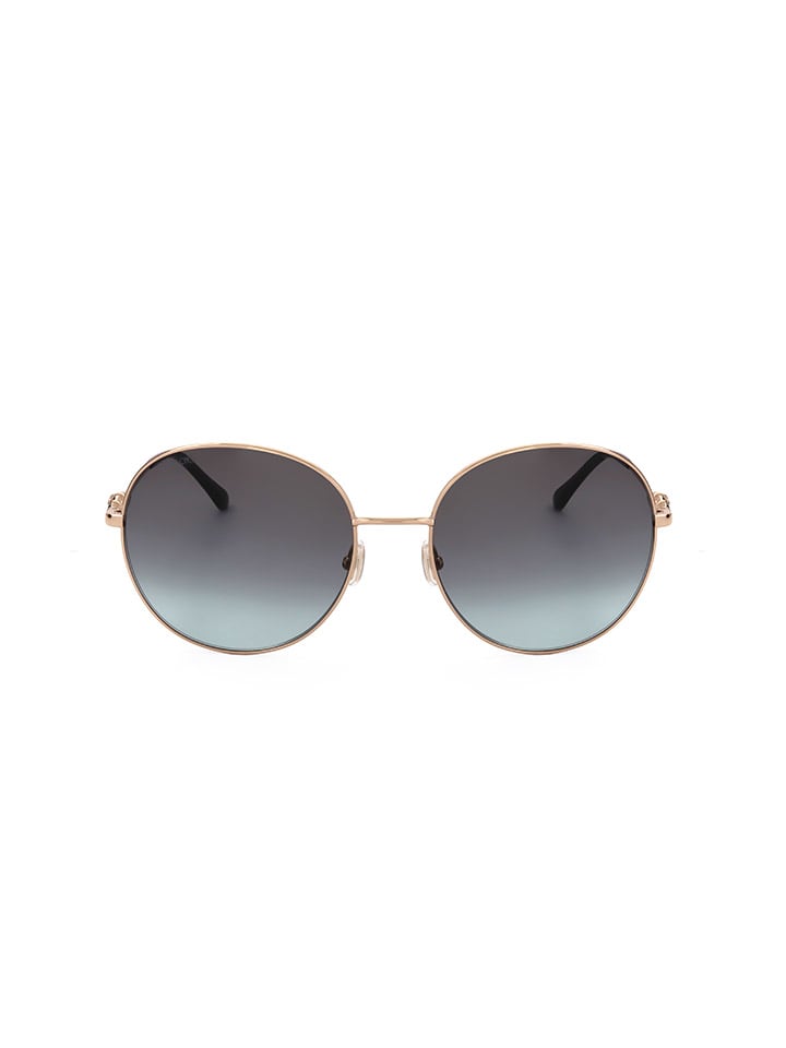 Jimmy Choo Damen-Sonnenbrille in Gold/ Dunkelblau günstig kaufen 60