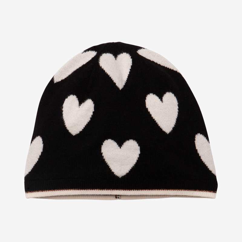 Bonnet fille jacquard cœurs Catimini