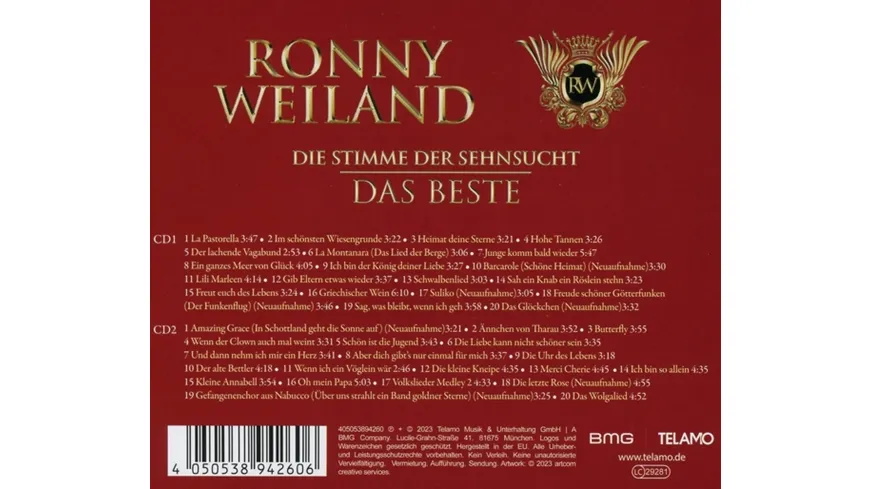 Die Stimme der Sehnsucht:Das Beste
