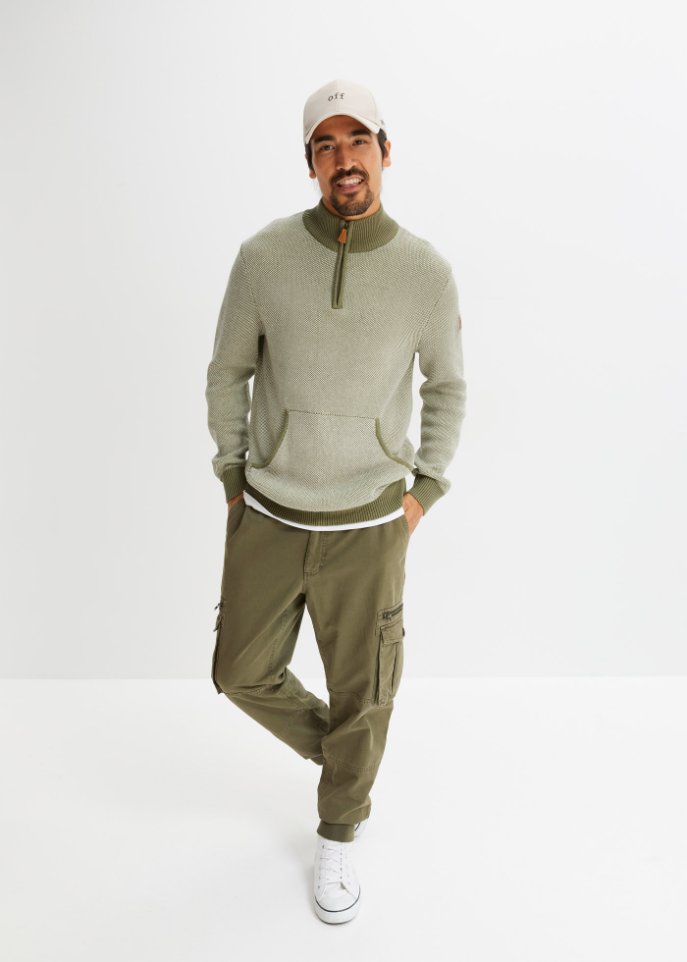 Pullover mit Stehkragen