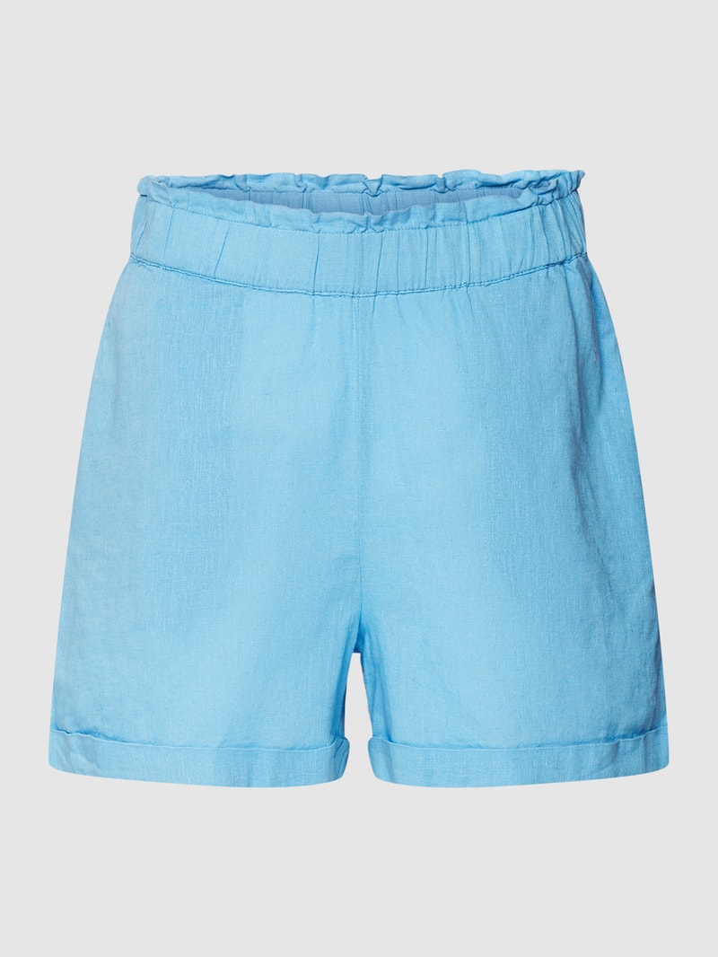 Shorts mit elastischem Bund Modell 'MOYA' in bleu