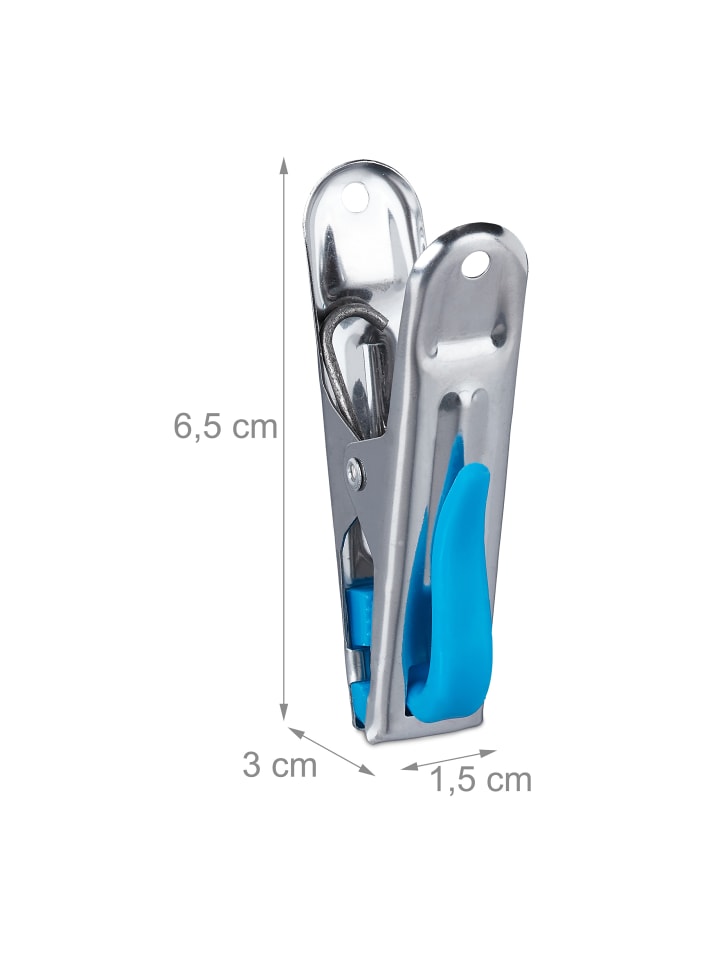 relaxdays 640 x Wäscheklammern in Silber günstig kaufen onesize