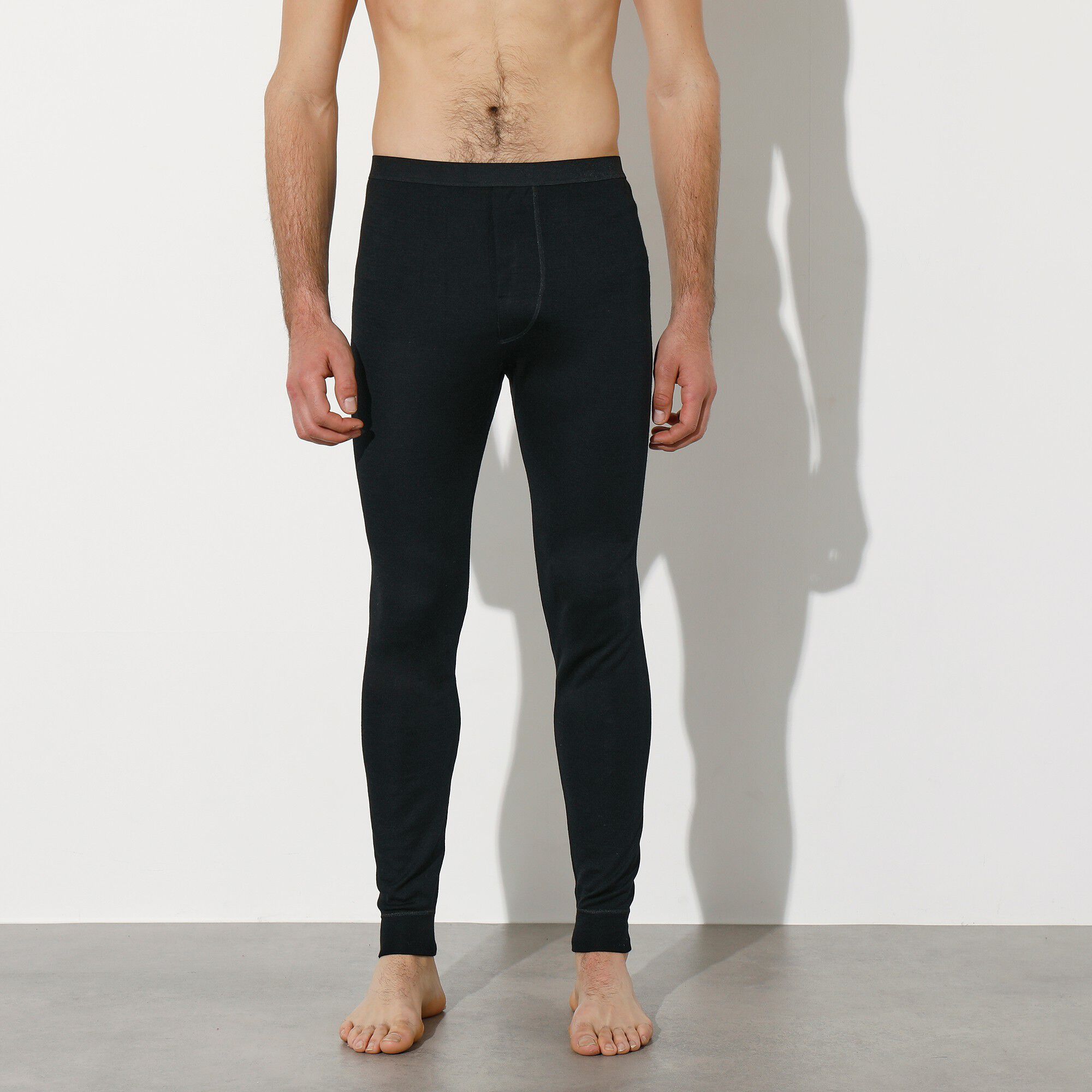 Caleçon long tricot double face ligne chaude