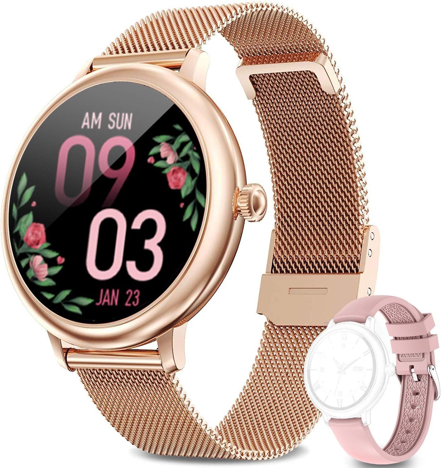 Mutoy Smartwatch, Fitness Tracker Uhr, Damen Herren Smartwatch (Fitnessuhr mit Telefonfunktion 1,08