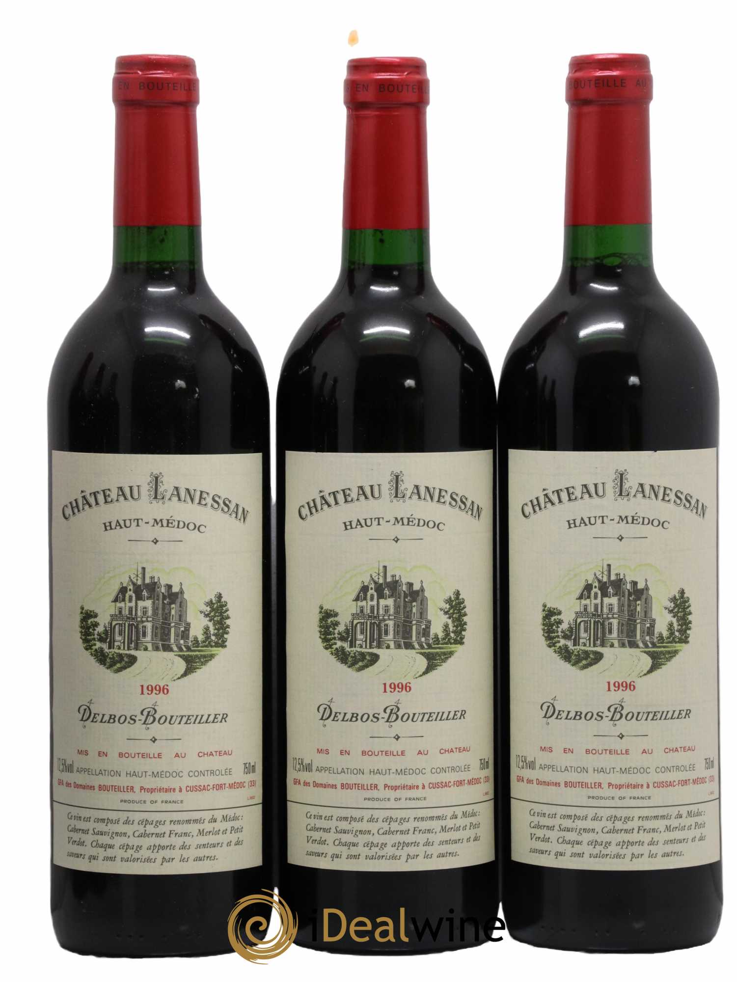 Château Lanessan Cru Bourgeois  1996 - Lot de 12 Bouteilles