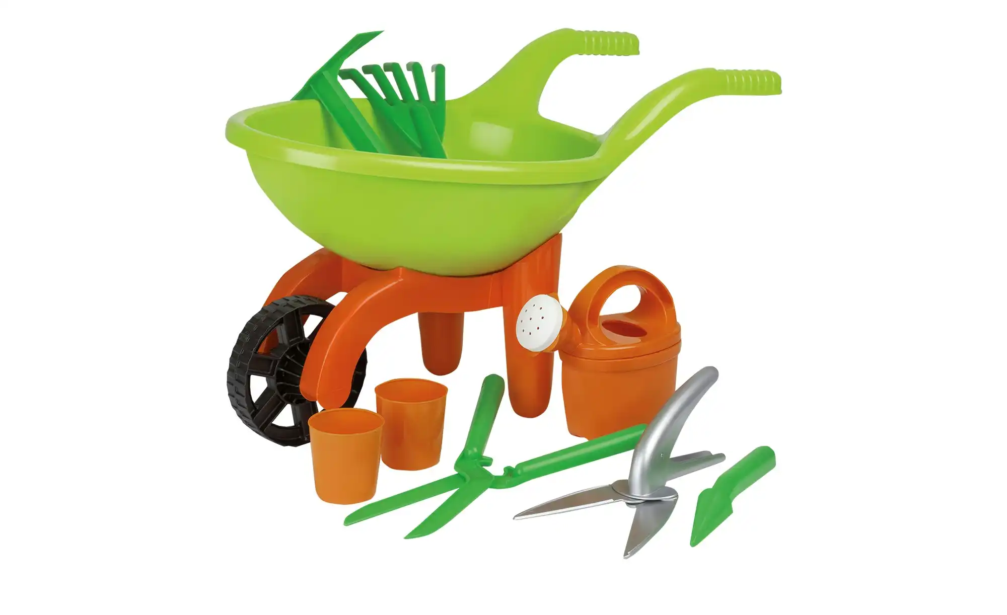 Schubkarre mit Gartenwerkzeug, 9-teilig