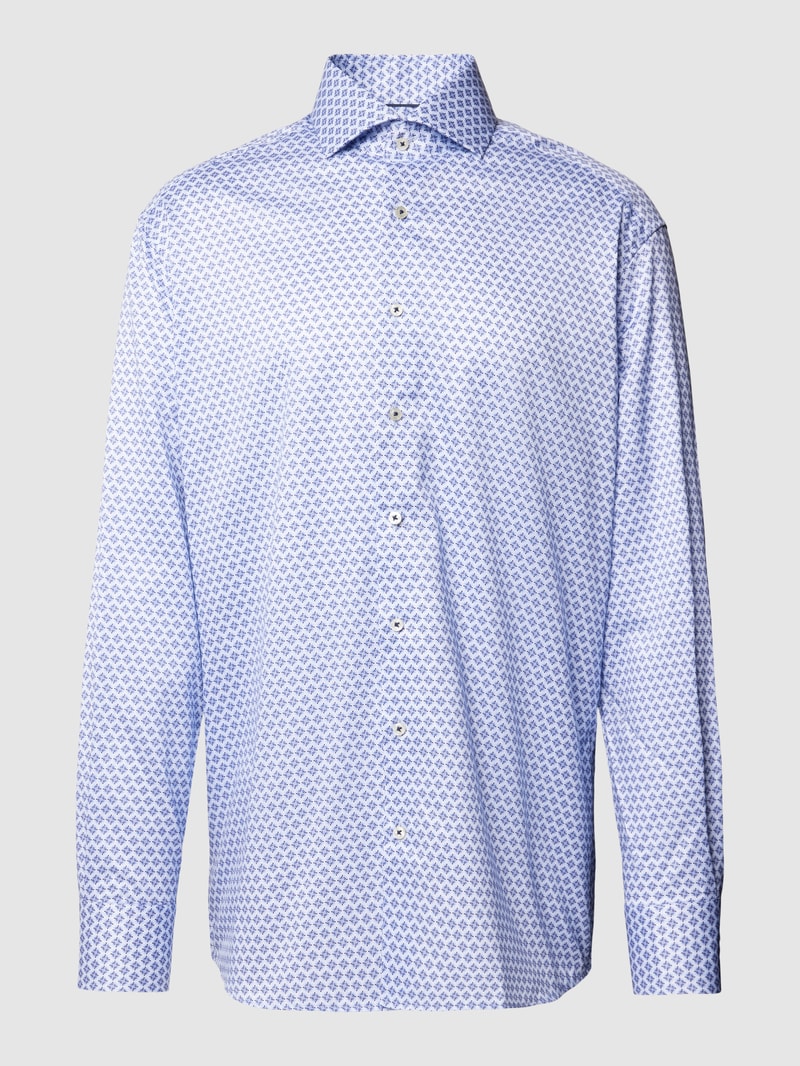 Premium Shirt mit Haifischkragen in bleu