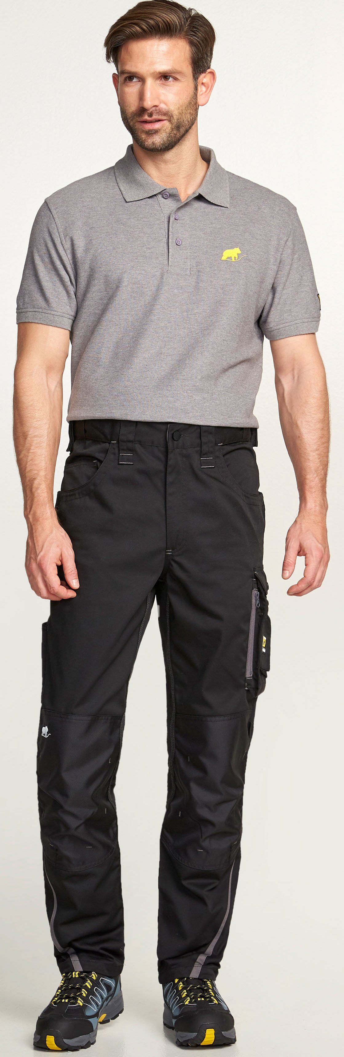 Northern Country Sicherheitsschuh (antistatischer Sohle, Obermaterial aus Leder und Textil) mit Stahlkappe und Durchtrittschutz gemäß Sicherheitsklasse S1P